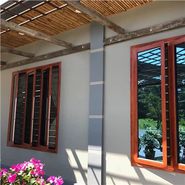 Tingkap Aluminium Timber Look